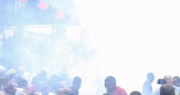 A file image of a teargas canister that went off during a past rally.